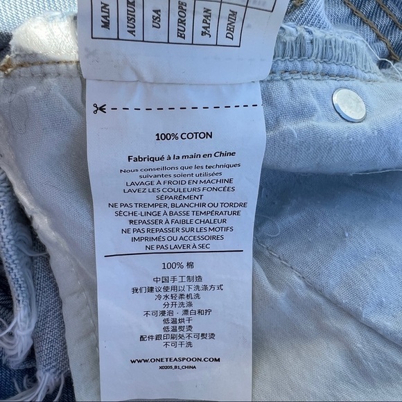 One Teaspoon Awesome Baggies Low Waist Relaxed Tapered Distressed Jeans - Picture 14 of 16